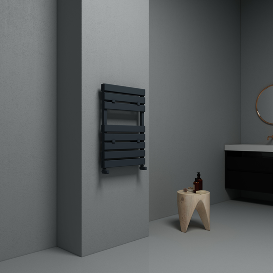 Carisa Plata Double Bath Alüminyum Havlupan Modern Tasarım Siyah