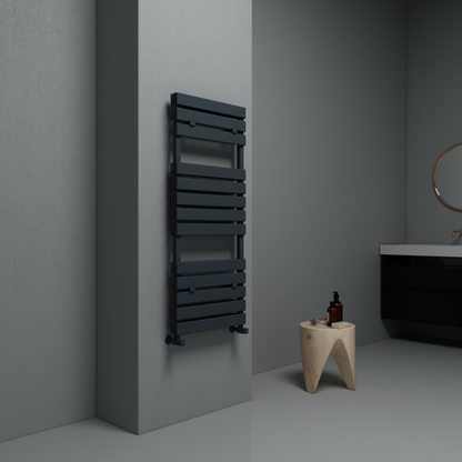 Carisa Plata Double Bath Alüminyum Havlupan Modern Tasarım Siyah