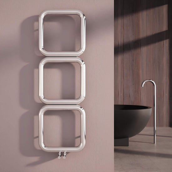 Carisa Baro Paslanmaz Çelik Havlupan Modern Tasarım Ayna Polisaj