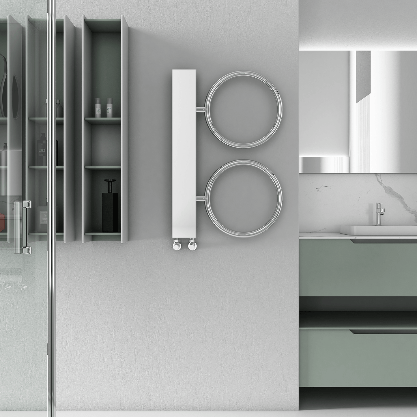 Carisa Castor Paslanmaz Çelik Havlupan Modern Tasarım Ayna Polisaj