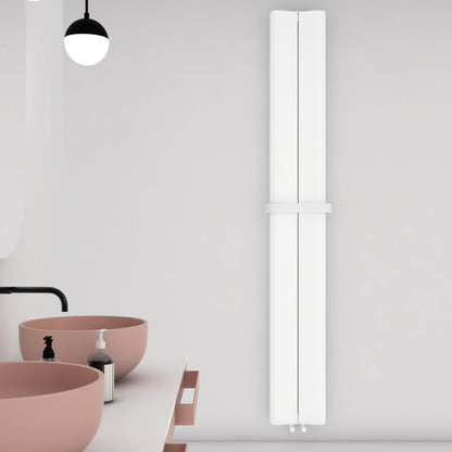 Carisa Curvy Bath Alüminyum Havlupan Modern Tasarım Beyaz