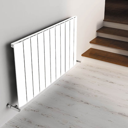 Carisa Slim Yatay Alüminyum Radyatör Modern Tasarım Beyaz