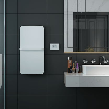 Carisa Boreas Flat Dikey Elektrikli Radyatör Modern Tasarım Beyaz