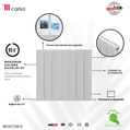 Carisa Moscow D Yatay Alüminyum Radyatör Modern Tasarım Beyaz