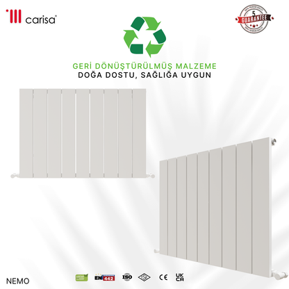 Carisa Nemo Alüminyum Radyatör Beyaz Standart Bağlantı