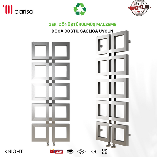 Carisa Knight Paslanmaz Çelik Havlupan Modern Tasarım Satine