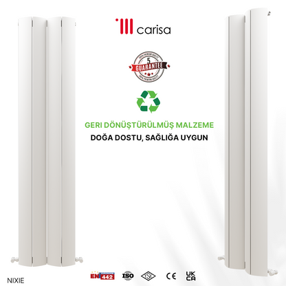 Carisa Nixie Alüminyum Radyatör Beyaz Standart Bağlantı
