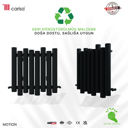 Carisa Motion Yatay Alüminyum Radyatör Modern Tasarım Antrasit