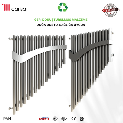 Carisa Pan Paslanmaz Çelik Havlupan Modern Tasarım Satine