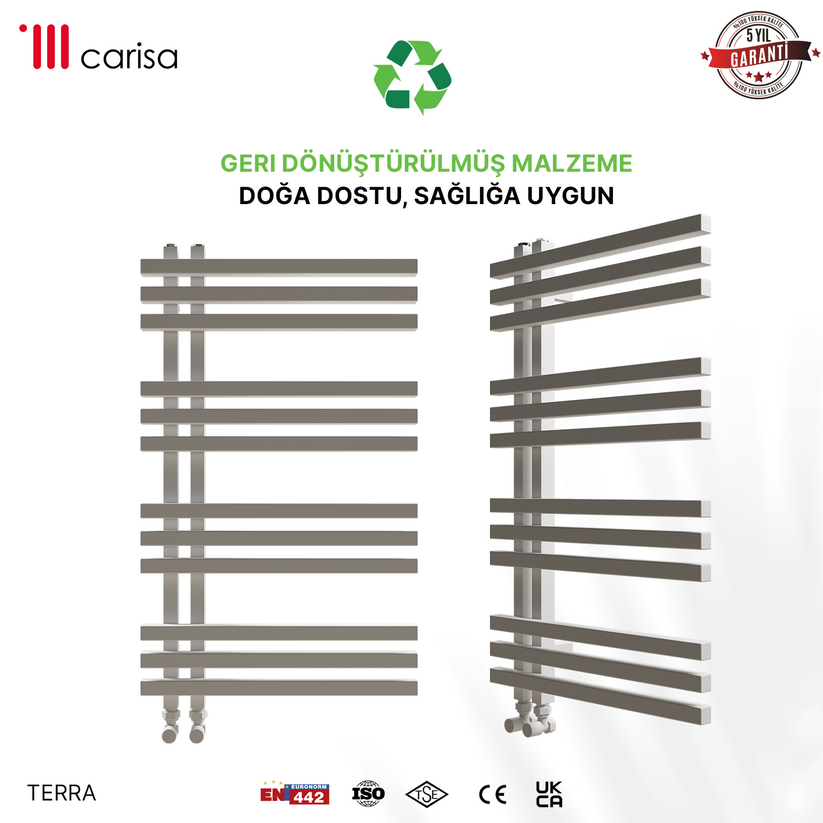 Carisa Terra Alüminyum Havlupan Modern Tasarım Beyaz - Carisa