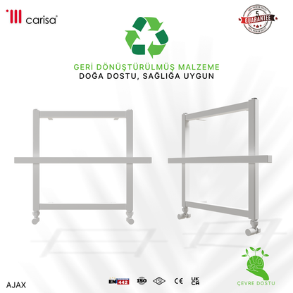 Carisa Ajax Alüminyum Havlupan Modern Tasarım Beyaz