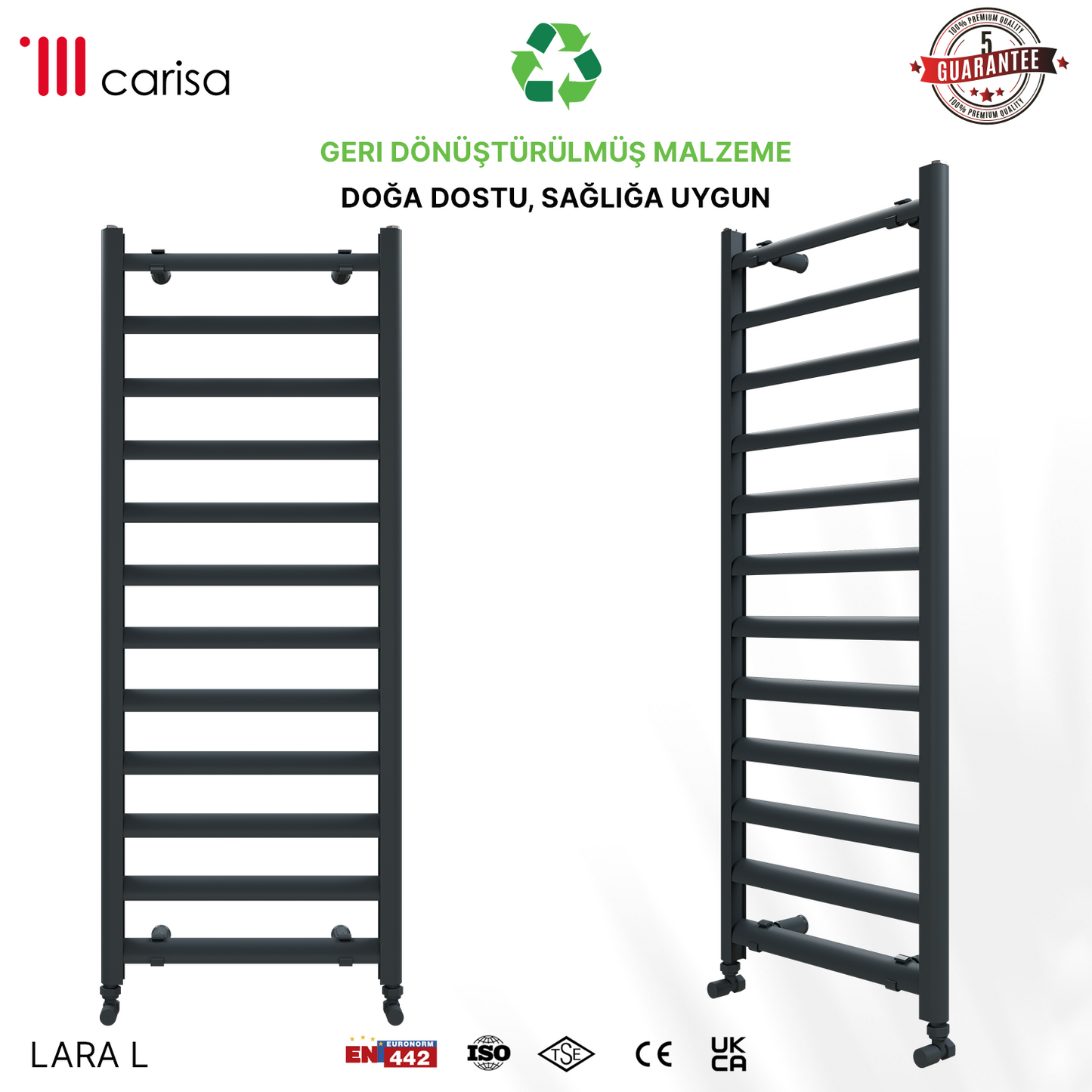 Carisa Lara L Alüminyum Havlupan Modern Tasarım Antrasit