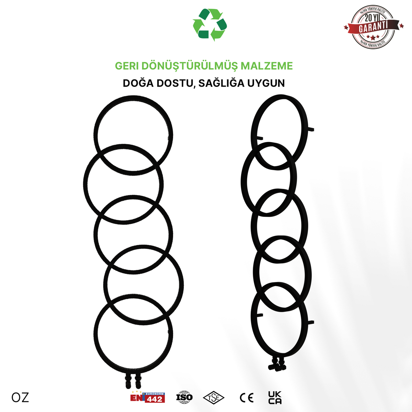 Carisa Oz Paslanmaz Çelik Havlupan Modern Tasarım