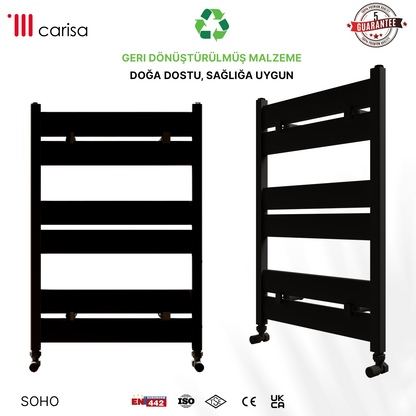 Carisa Soho Alüminyum Havlupan Siyah Standart Bağlantı