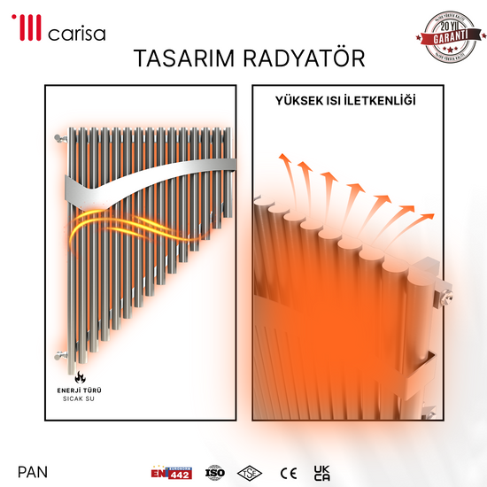 Carisa Pan Paslanmaz Çelik Havlupan Modern Tasarım Satine
