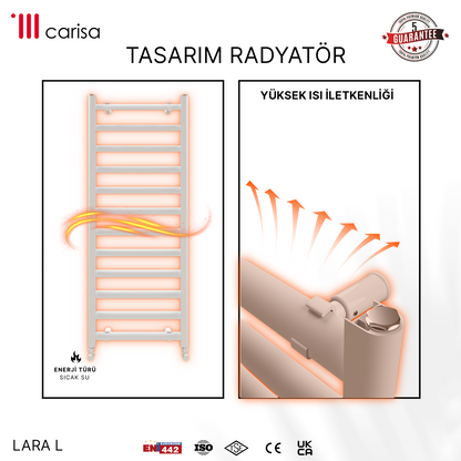 Carisa Lara L Alüminyum Havlupan Modern Tasarım Beyaz