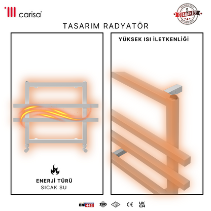 Carisa Ajax Alüminyum Havlupan Modern Tasarım Beyaz