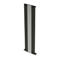 Carisa Sophia Mirror Dikey Alüminyum Radyatör Modern Tasarım Siyah