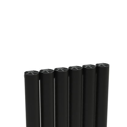 Carisa Otto Dikey Alüminyum Radyatör Modern Tasarım Siyah