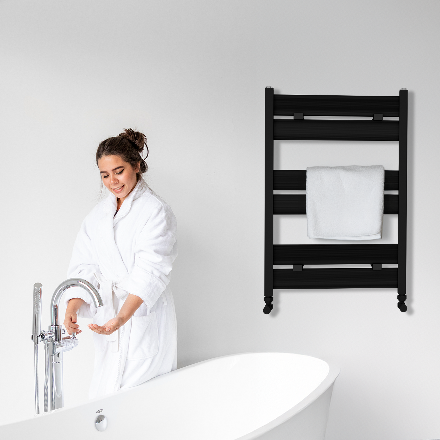 Carisa Soho Alüminyum Havlupan Siyah Standart Bağlantı