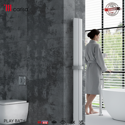Carisa Play Bath Alüminyum Havlupan Modern Tasarım Beyaz