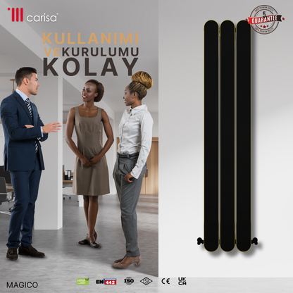 Carisa Magico Bath Alüminyum Havlupan Modern Tasarım Siyah