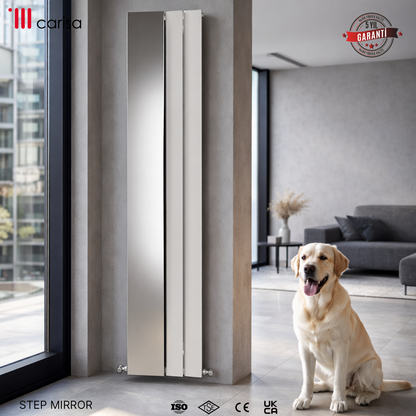 Carisa Step Mirror Dikey Alüminyum Radyatör Modern Tasarım Beyaz - Carisa