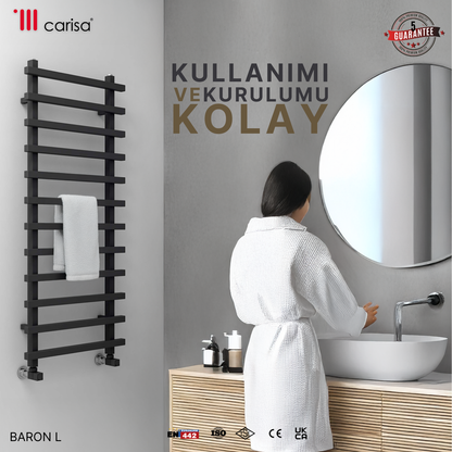 Carisa Baron L Alüminyum Havlupan Modern Tasarım Antrasit