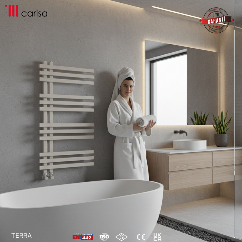 Carisa Terra Alüminyum Havlupan Modern Tasarım Beyaz - Carisa