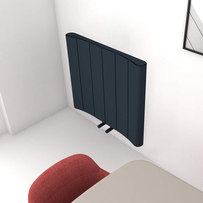 Carisa Curvy Yatay Alüminyum Radyatör Modern Tasarım Antrasit