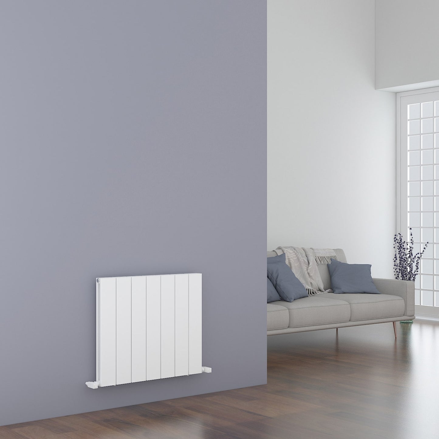 Carisa Angers Double Alüminyum Radyatör Beyaz Standart Bağlantı