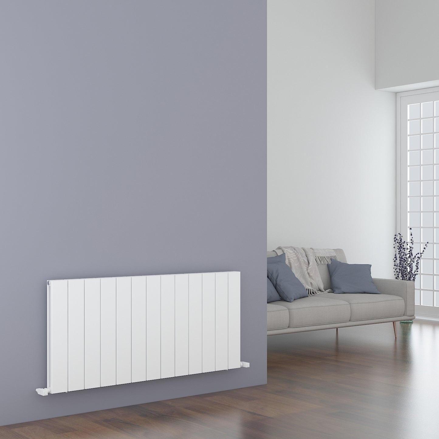 Carisa Angers Double Alüminyum Radyatör Beyaz Standart Bağlantı