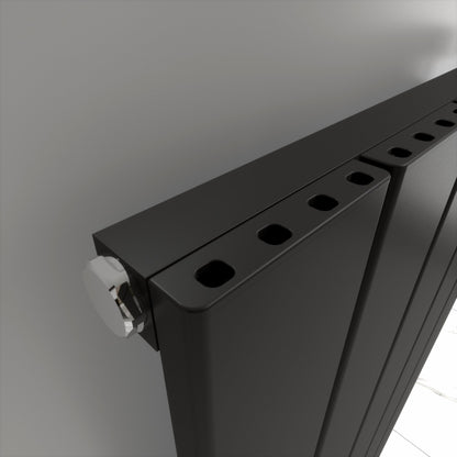 Carisa Angers Yatay Alüminyum Radyatör Modern Tasarım Siyah