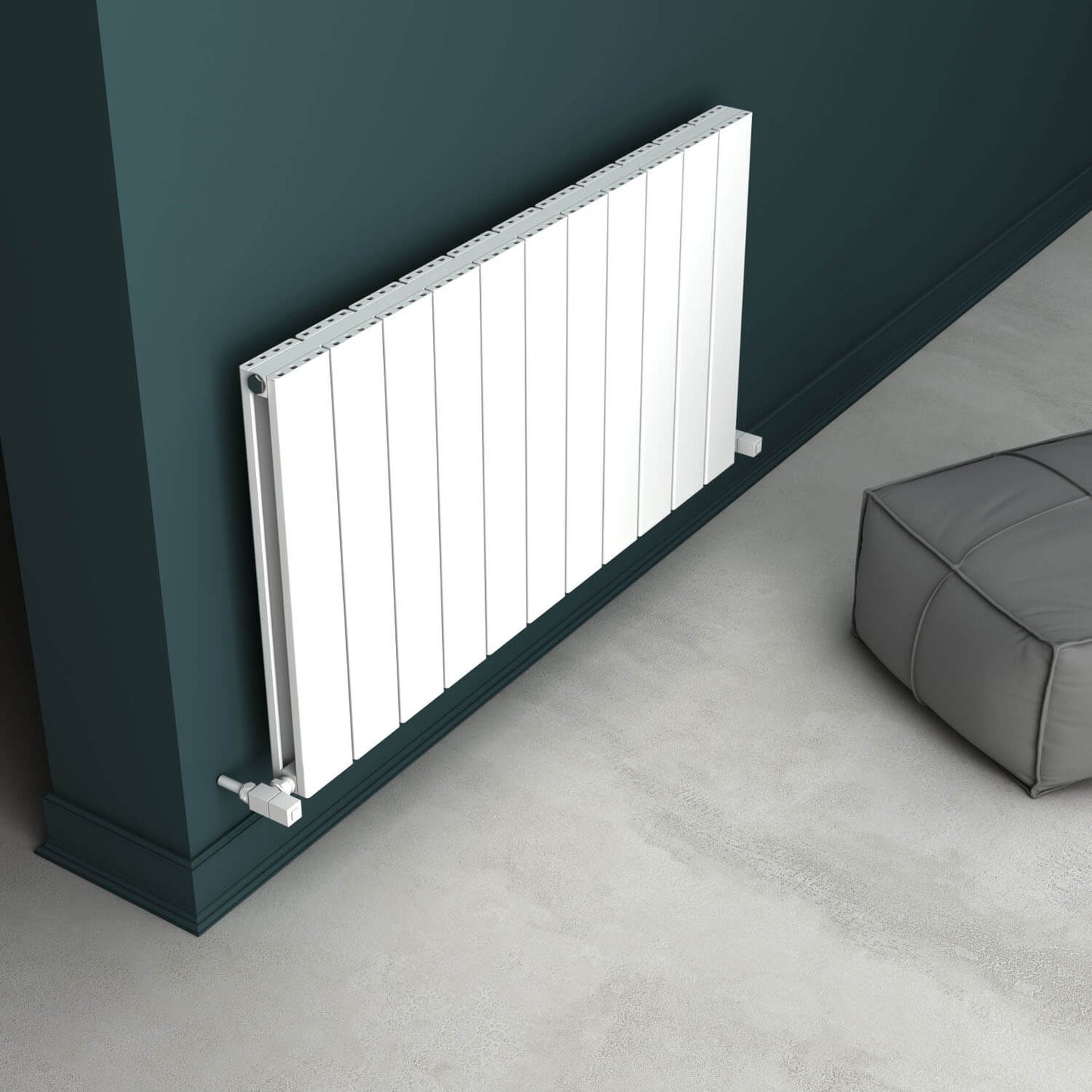 Carisa Angers Yatay Alüminyum Radyatör Modern Tasarım Beyaz