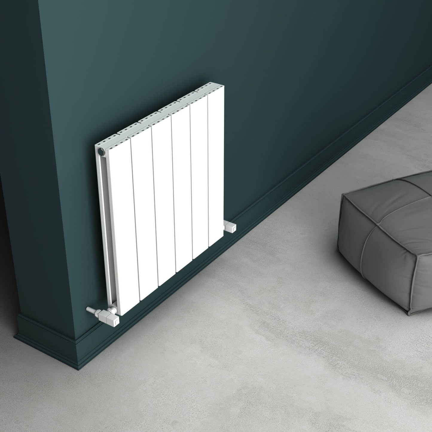 Carisa Angers Yatay Alüminyum Radyatör Modern Tasarım Beyaz