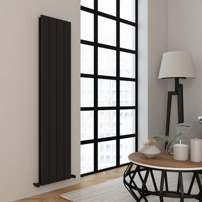 Carisa Angers Double Dikey Alüminyum Radyatör Modern Tasarım Siyah