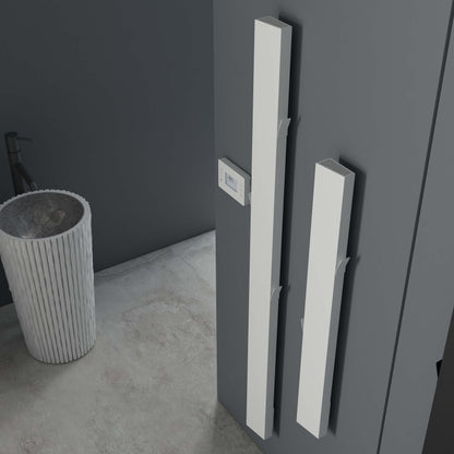 Carisa Boreas Notus S Dikey Elektrikli Radyatör Modern Tasarım Beyaz