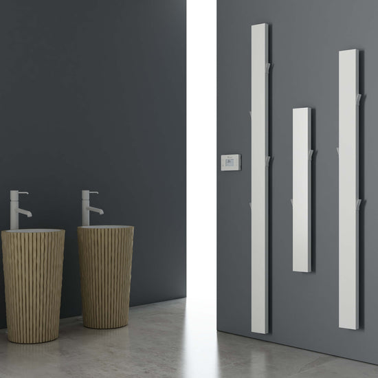 Carisa Boreas Notus S Dikey Elektrikli Radyatör Modern Tasarım Beyaz