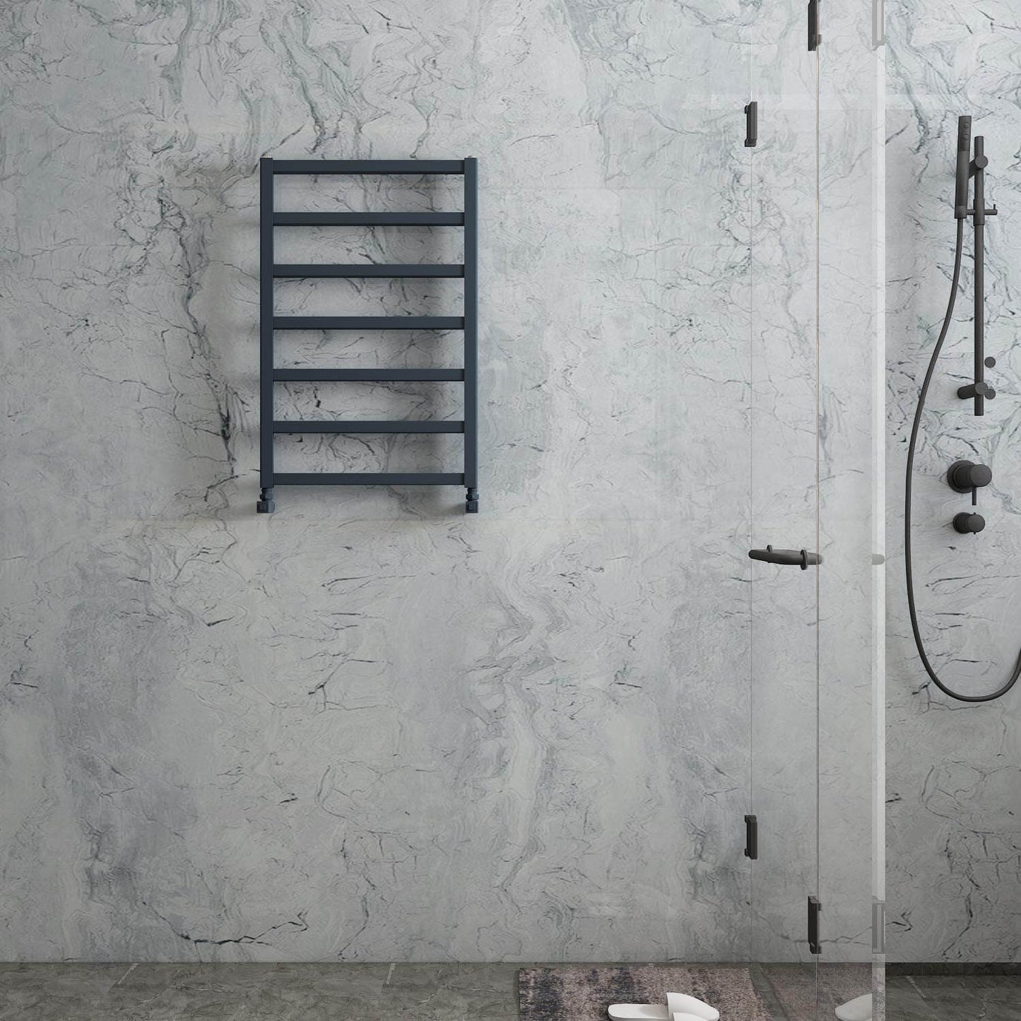 Carisa Burton Alüminyum Havlupan Modern Tasarım Antrasit