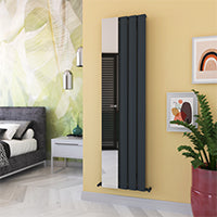 Carisa Step Mirror Dikey Alüminyum Radyatör Modern Tasarım Antrasit