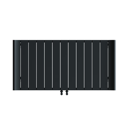 Carisa Burano Yatay Alüminyum Radyatör Modern Tasarım Siyah