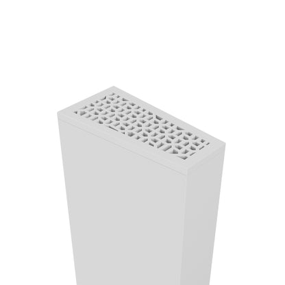 Carisa Boreas Notus S Dikey Elektrikli Radyatör Modern Tasarım Beyaz