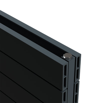 Carisa Nemo Double Xl Yatay Alüminyum Radyatör Modern Tasarım Antrasit