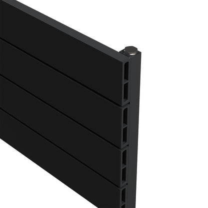 Carisa Nemo Double Xl Yatay Alüminyum Radyatör Modern Tasarım Siyah