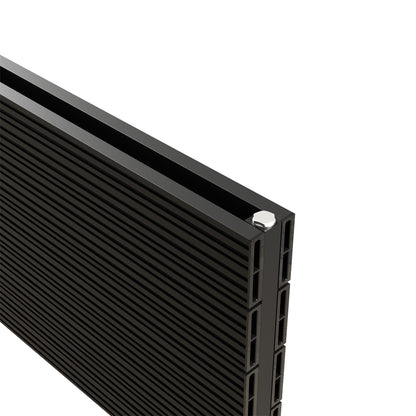 Carisa Nemo Double Xl Yatay Alüminyum Radyatör Modern Tasarım Siyah