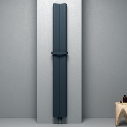 Carisa Curvy Bath Alüminyum Havlupan Modern Tasarım Antrasit