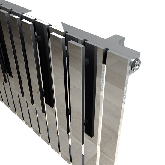 Carisa Piano Yatay Paslanmaz Çelik Radyatör Modern Tasarım Ayna Polisaj