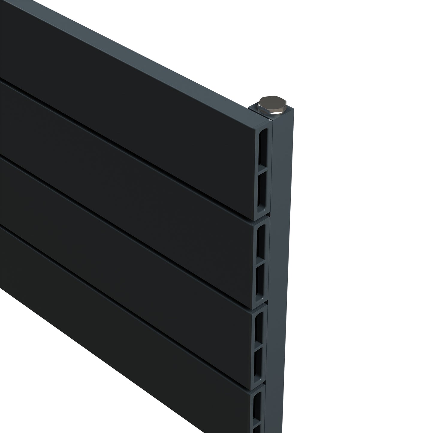 Carisa Nemo Double Xl Yatay Alüminyum Radyatör Modern Tasarım Antrasit