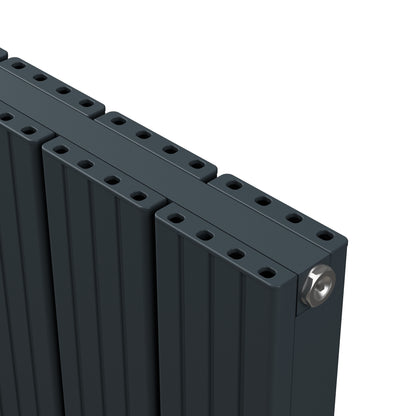 Carisa Chambord Double Yatay Alüminyum Radyatör Modern Tasarım Antrasit