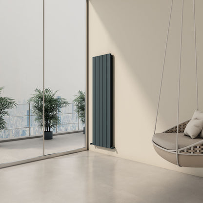 Carisa Chambord Double Dikey Alüminyum Radyatör Modern Tasarım Antrasit